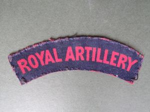 British Army WW2 Royal Artillery Shoulder Title