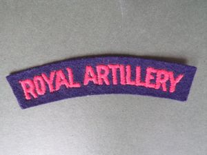 British Army WW2 Royal Artillery Shoulder Title