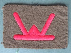 British Army Post WW2 53rd (Welsh) Division Formation Sign