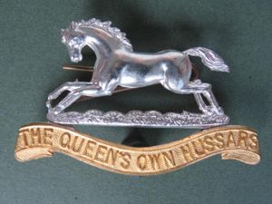 British Army The Queen's Own Hussars Officers' Cap Badge