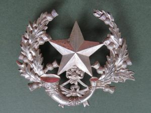 British Army Cameronians (Scottish Rifles) Pipers Headdress Badge