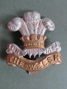 British Army The Welsh Regiment Cap Badge