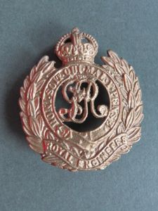 British Army Royal Engineers KGV Cap Badge