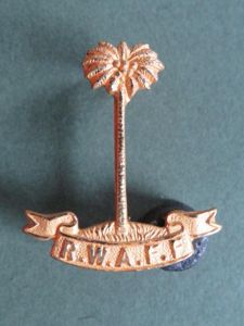 British Commonwealth Royal West African Frontier Force Officers' Collar Badge