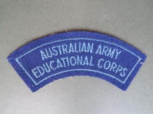 Australia Pre 1962 Australian Educational Corps Shoulder Title