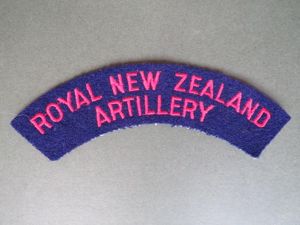 New Zealand Royal New Zealand Artillery Shoulder Title