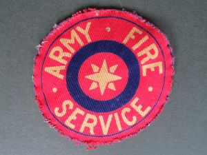 British Army WW2 Army Fire Service Patch