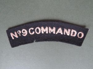 British Army WW2 No 9 Commando Shoulder Title