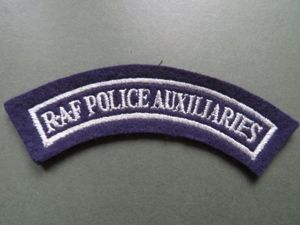 Royal Air Force R.A.F. Police Auxiliaries Shoulder Title