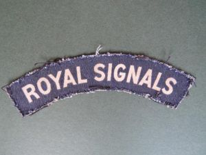 British Army WW2 Royal Corps of Signals Shoulder Title
