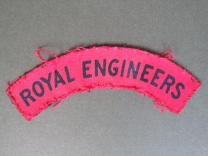 British Army WW2 Royal Engineers Shoulder Title