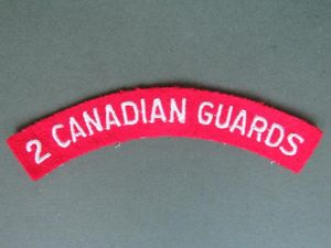 Canada Post WW2 2nd Canadian Guards Shoulder Title