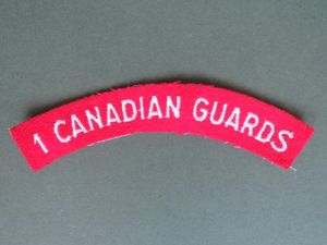 Canada Post WW2 1st Canadian Guards Shoulder Title