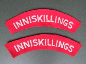 British Army Post WW2 Royal Inniskilling Fusiliers Shoulder Titles