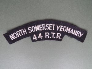 British Army The North Somerset Yeomanry 44 R.T.R. Shoulder Title