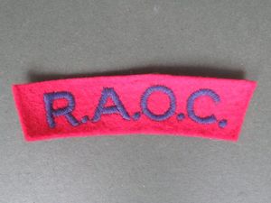 British Army WW2 Royal Army Ordnance Corps Shoulder Title