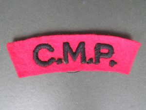 British Army WW2 Corps of Military Police Shoulder Title