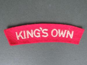 British Army WW2 King's Own Royal Regiment Shoulder Title