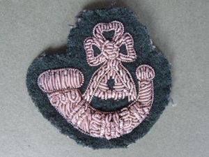 British Army 'Light Infantry' Bugler's No1 Dress Arm Badge