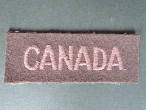 Canada Army WW2 Nationality Shoulder Title