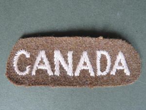 Canada Army WW2 Nationality Shoulder Title
