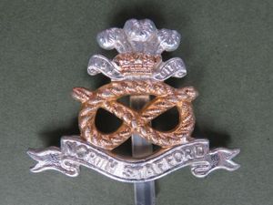 British Army North Stafford Regiment Cap Badge
