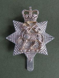 British Army The Queen's Royal Surrey Regiment Cap Badge