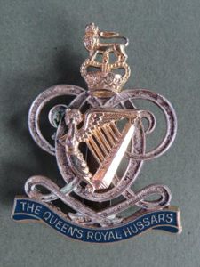 British Army The Queen's Royal Hussars Cap Badge
