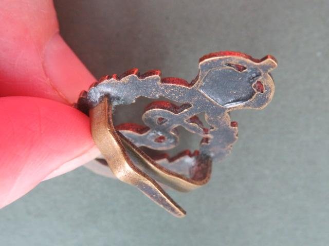 British Army WW1 Period Royal Army Medical Corps Officer's Service Dress Cap Badge — image 3