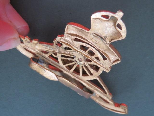 British Army Pre 1953 Royal Artillery Officer's Cap Badge — image 3
