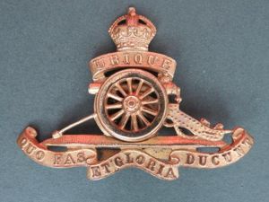 British Army Pre 1953 Royal Artillery Officer's Cap Badge