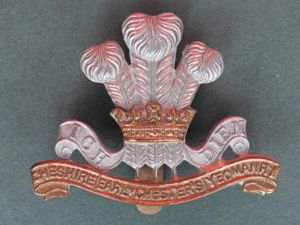 British Army The Cheshire Yeomanry (Earl of Chester's) Cap Badge