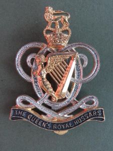 British Army The Queen's Royal Hussars Cap Badge