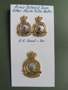 British Army Post 1977 Army Catering Corps & Collar Badges