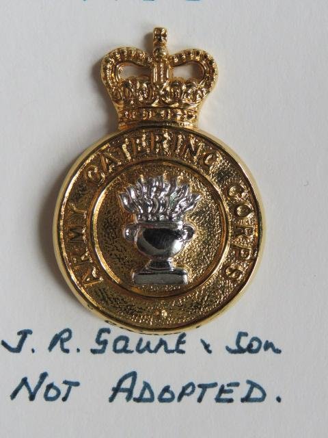 British Army 1953-1977 Army Catering Corps Officers Cap Badge — image 2