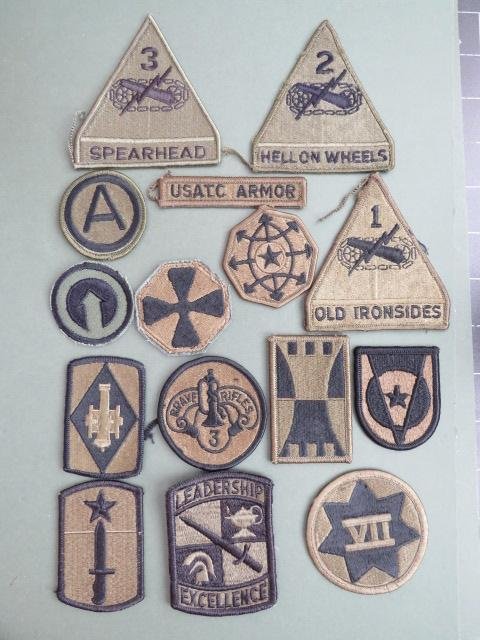 USA Army 60 Subdued Formation Shoulder Patches — image 2