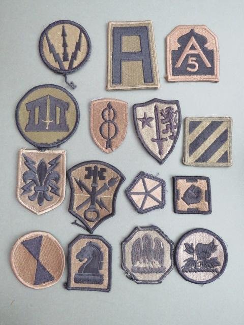 USA Army 60 Subdued Formation Shoulder Patches — image 3