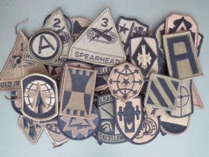 USA Army 60 Subdued Formation Shoulder Patches