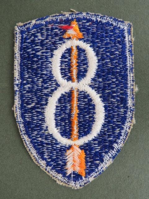 USA Army WW2 8th Division Formation Patch — image 2
