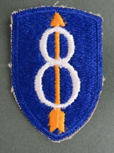 USA Army WW2 8th Division Formation Patch