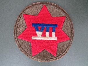USA Army WW2 / 1950's VII (7th) Corps Formation Patch