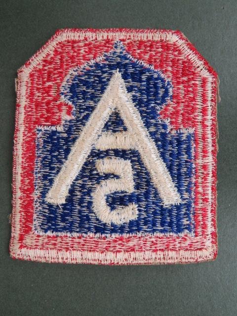 USA Army WW2 5th Army Formation Patch — image 2