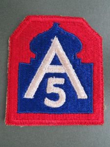 USA Army WW2 5th Army Formation Patch
