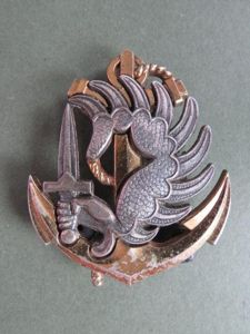 France 'Troupes de Marine Parachutist' Beret Badge