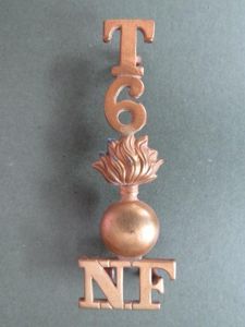 British Army 6th Territorial Battalion, The Northumberland Fusiliers Shoulder Title