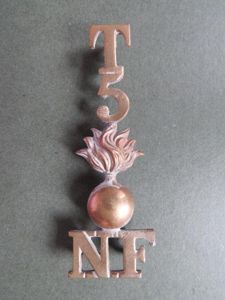 British Army 5th Territorial Battalion, The Northumberland Fusiliers Shoulder Title