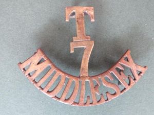 British Army 7th Territorial Battalion, The Middlesex Regiment Shoulder Title