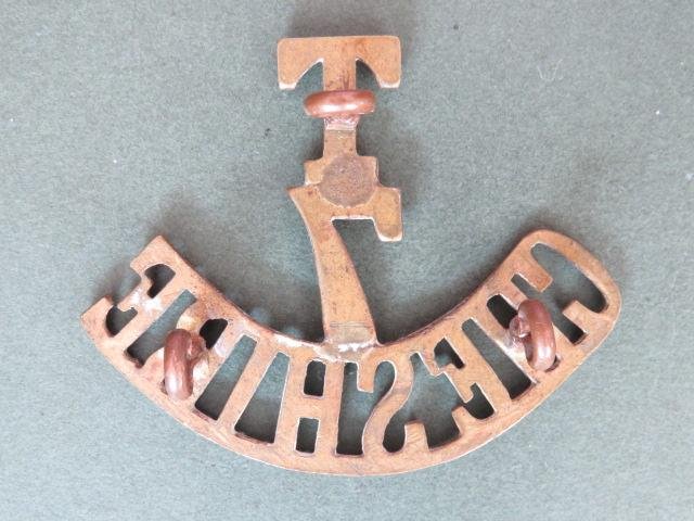 British Army 7th Territorial Battalion, The Cheshire Regiment Shoulder Title — image 2
