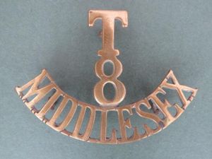 British Army 8th Territorial Battalion, The Middlesex Regiment Shoulder Title