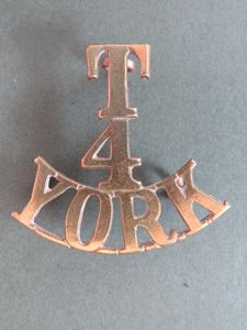 British Army 4th Territorial Battalion, The Green Howards Shoulder Title